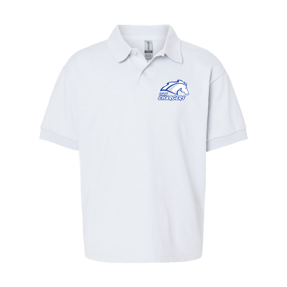Youth Alabama Huntsville Chargers Gildan Dry Blend Jersey Polo