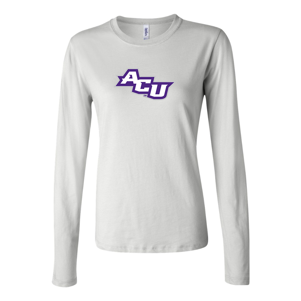 BELLA CANVAS Women’s Abilene Christian Wildcats  Jersey Long Sleeve Tee