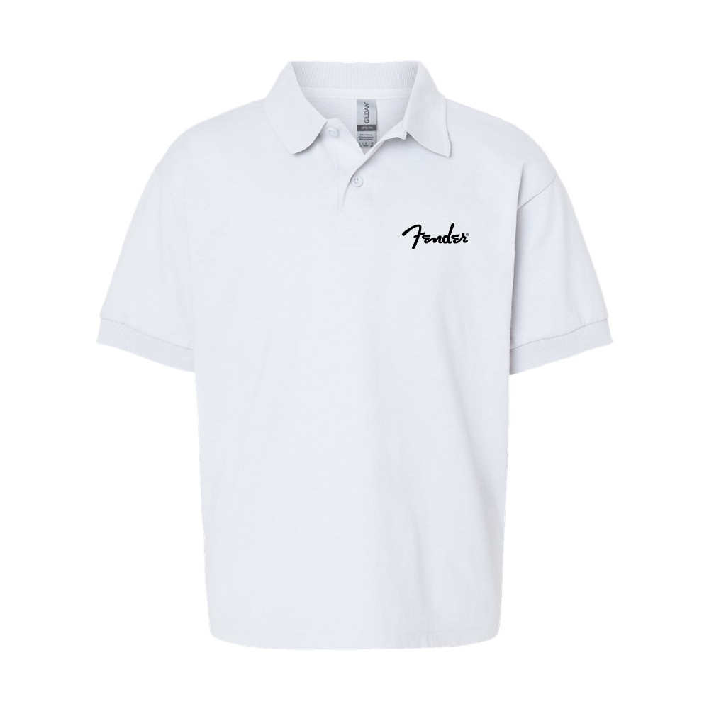 Youth Fender  Gildan Dry Blend Jersey Polo