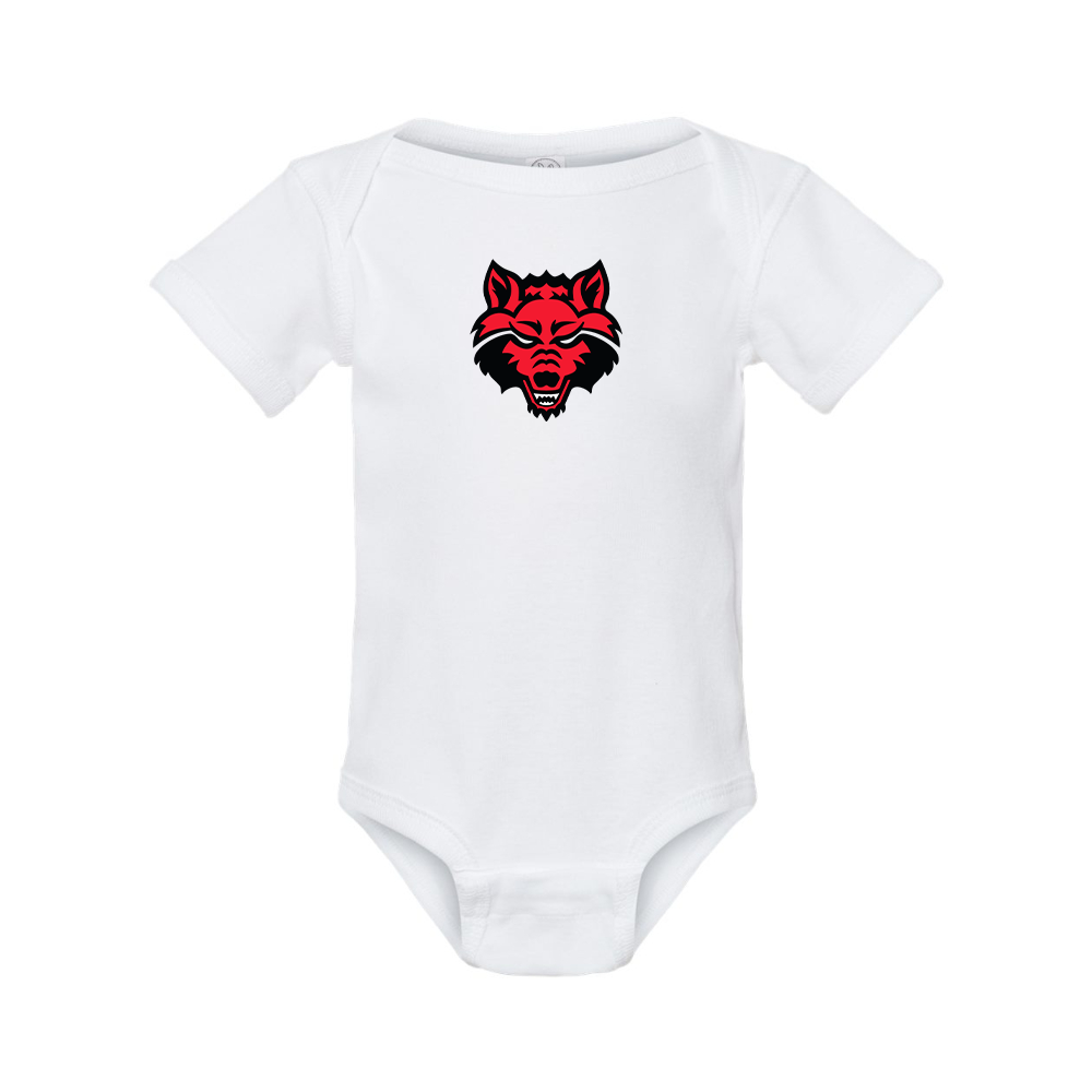Arkansas State Red Wolves Rabbit Skins Infant Baby Rib Bodysuit