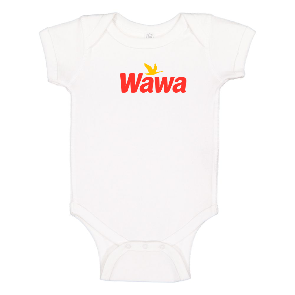 Wawa Gas Station Logo Baby Onesie Romper