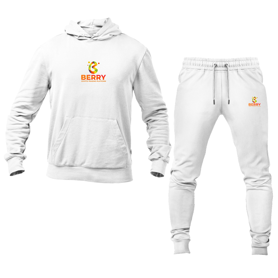 Men's Berry Logo Hoodie Joggers Set