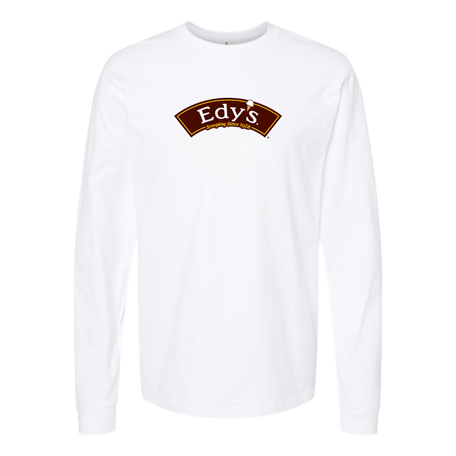 Men's Edys  Logo Cotton Long Sleeve T-Shirt