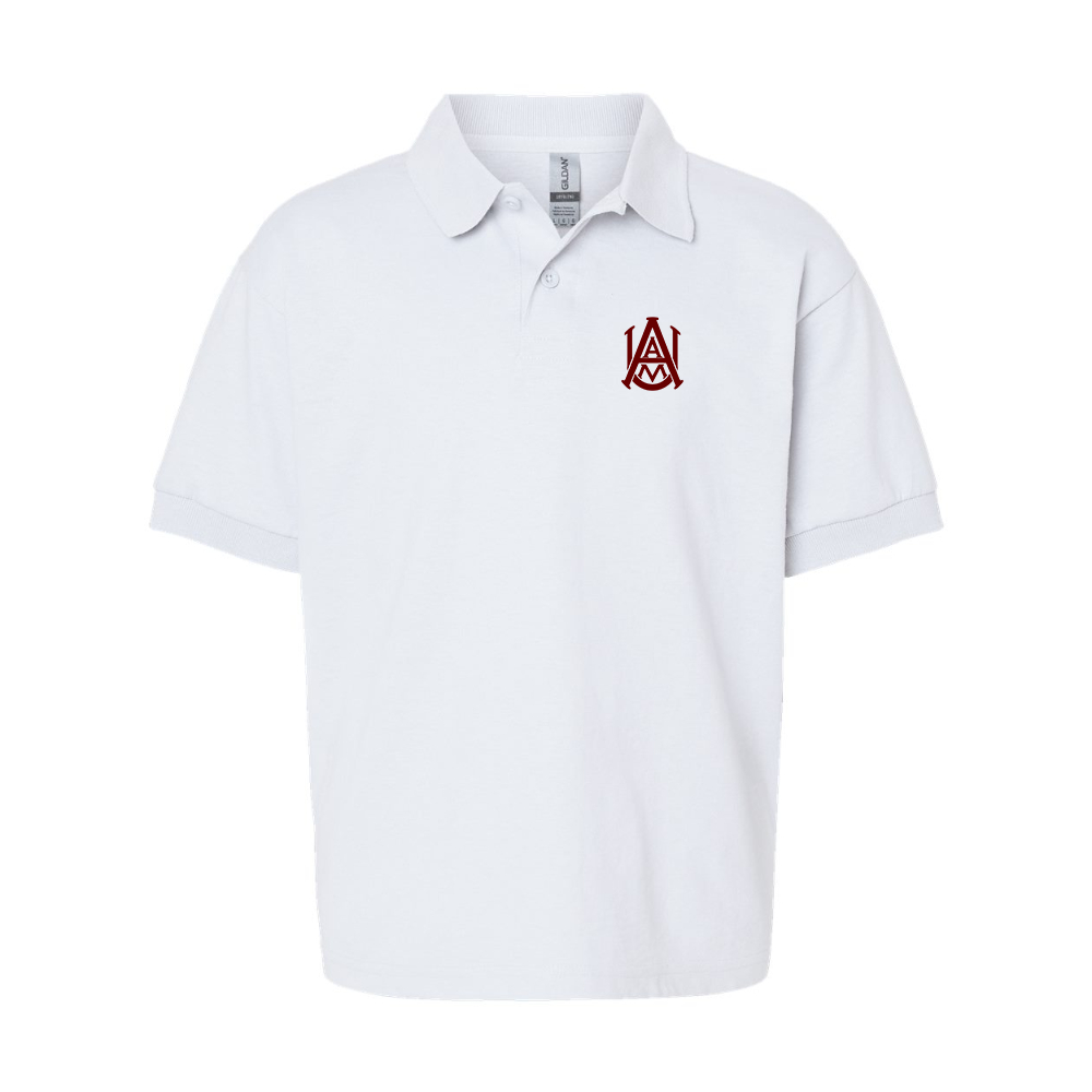 Youth Alabama AM Bulldogs  Gildan Dry Blend Jersey Polo