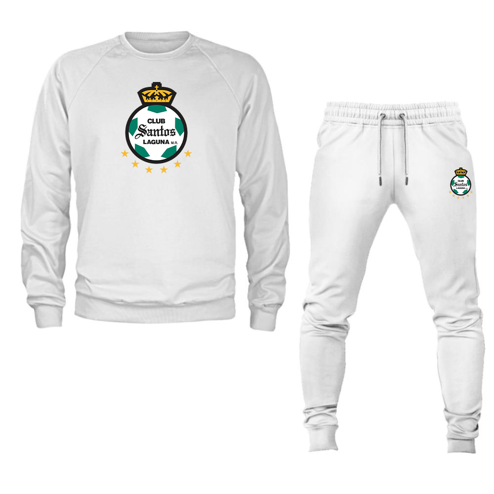 Men's Santos Laguna Soccer Crewneck Sweatshirt Joggers Suit