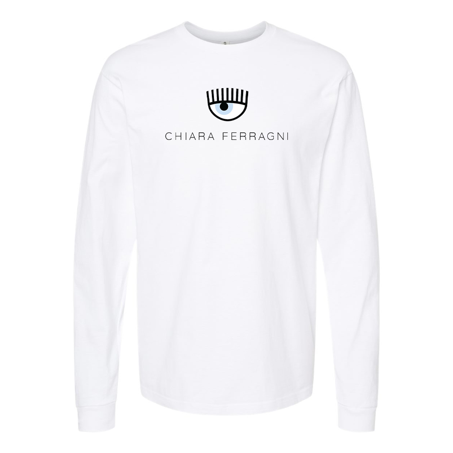 Men's Chiara Ferragni Collection Logo Cotton Long Sleeve T-Shirt