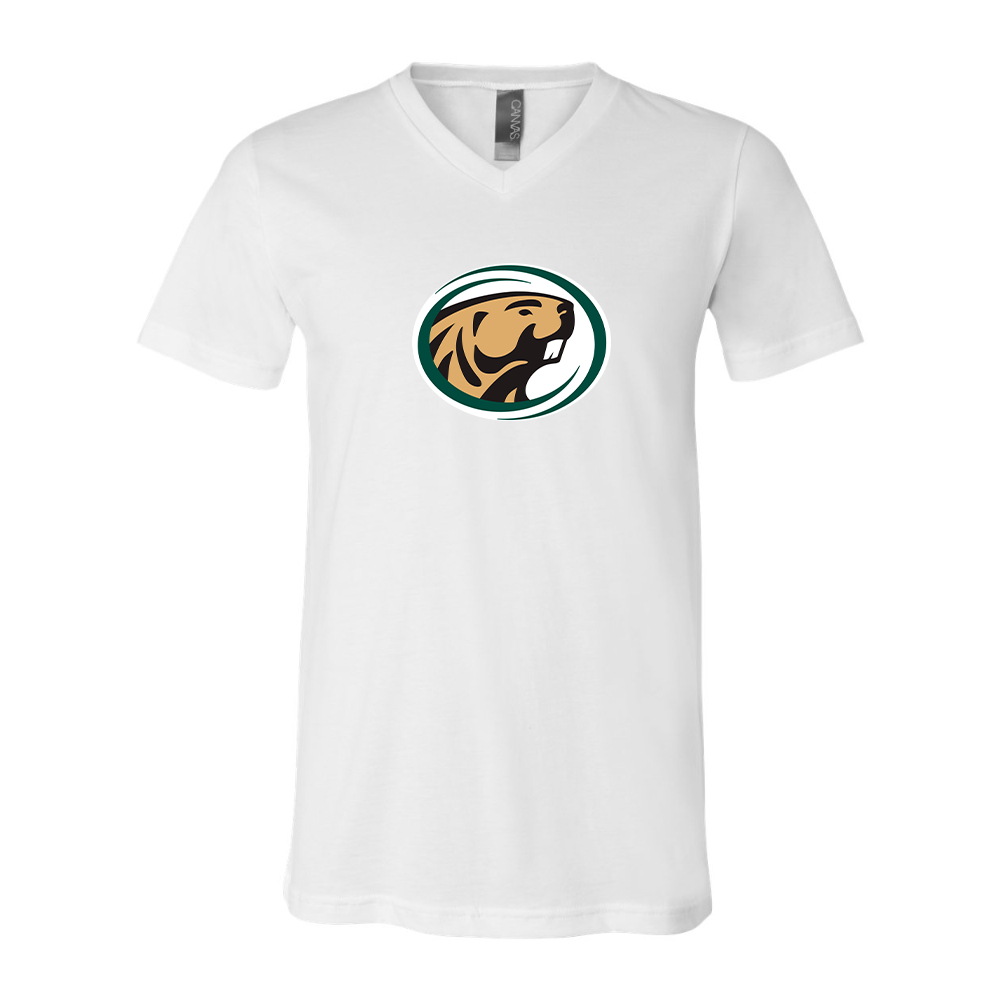 Bemidji State Beavers BELLA  CANVAS - Jersey V-Neck T-Shirt