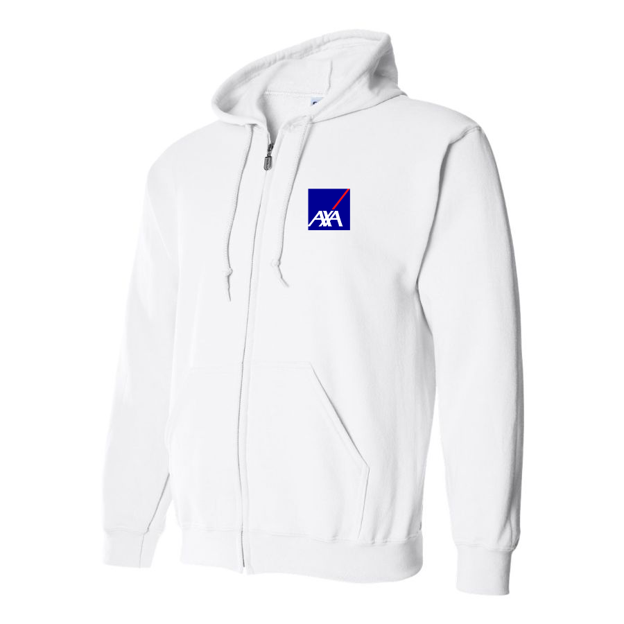 Men's Axa Logo Zipper Hoodie