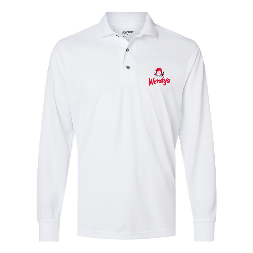 Men's  Wendy_s Paragon Prescott Long Sleeve Polo