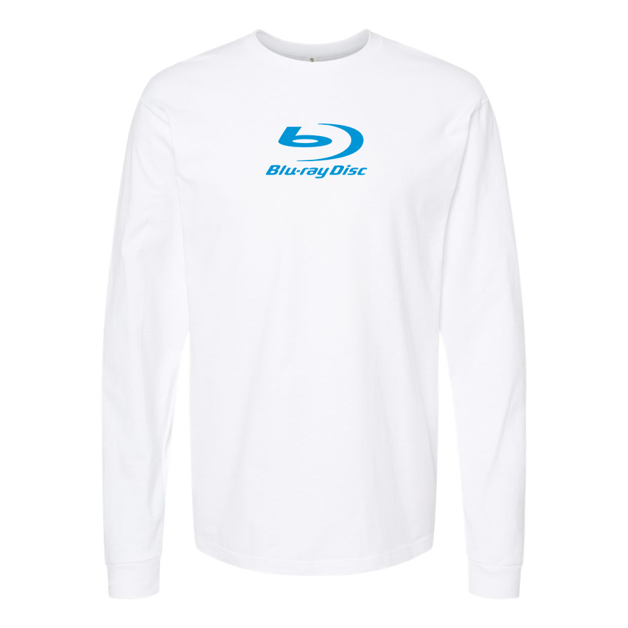 Men's  Blu-ray Disc Logo  Cotton Long Sleeve T-Shirt