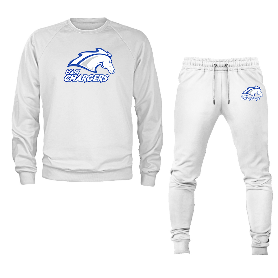 Men's Alabama Huntsville Chargers Crewneck Sweatshirt Joggers Suit