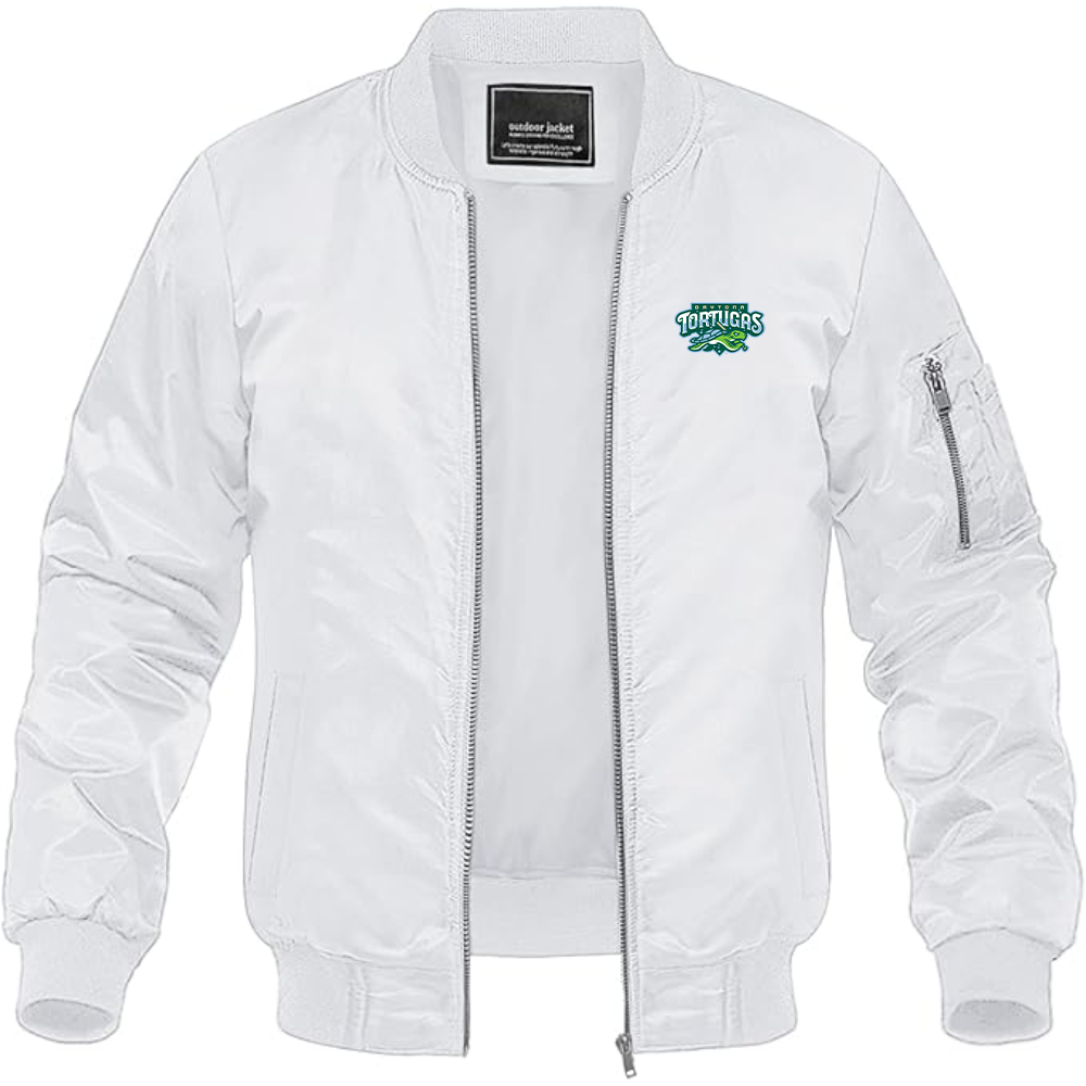 Men's Daytona Tortugas Logo Lightweight Bomber Jacket Windbreaker Softshell Varsity Jacket Coat