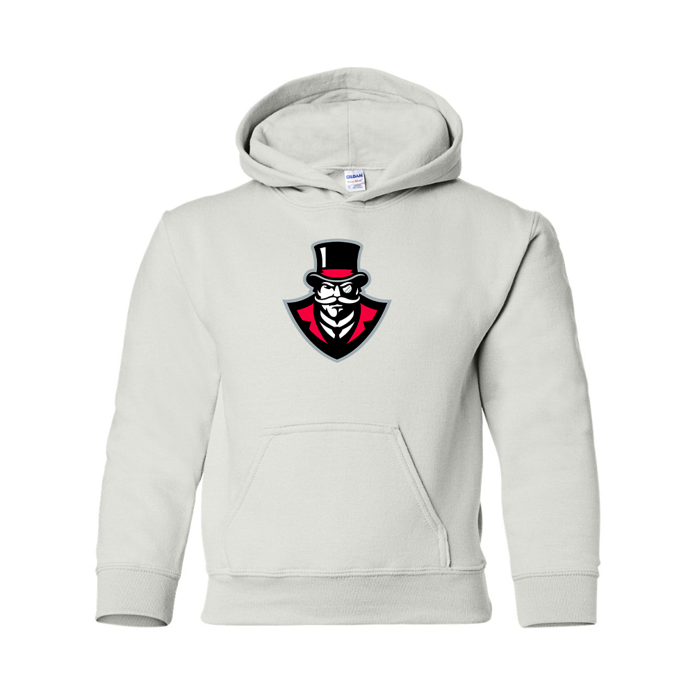 Youth Austin Peay Governors Gildan Heavy Blend  Hooded Sweatshirt