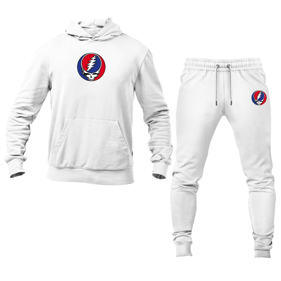 Men's Gratefu Dead Logo Hoodie Joggers Set