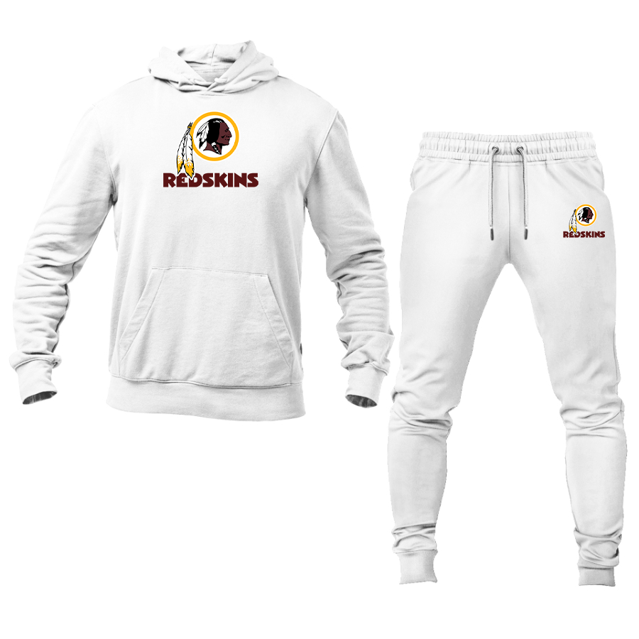 Men's Washington Redskins Logo Hoodie Joggers Set