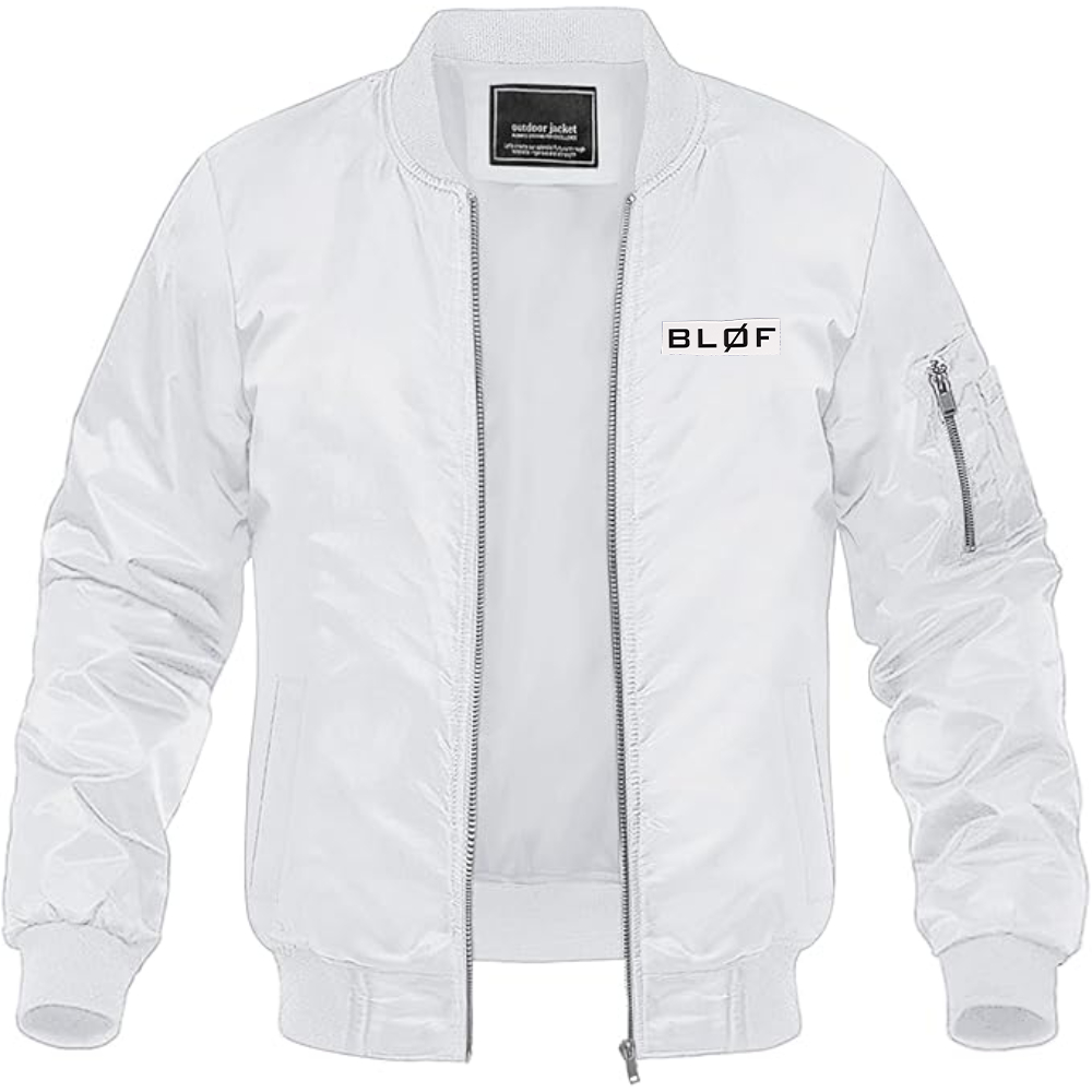 Men's  BLØF Lightweight Bomber Jacket Windbreaker Softshell Varsity Jacket Coat