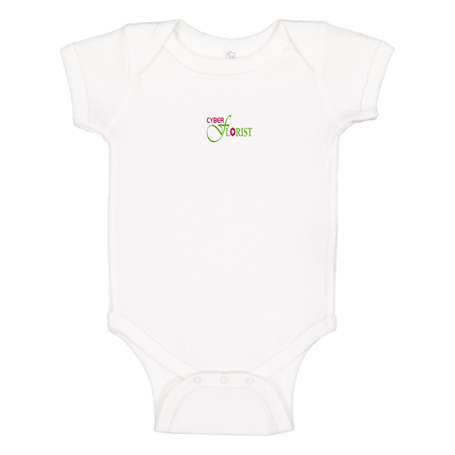 Cyber Florist Logo Baby Onesie Romper