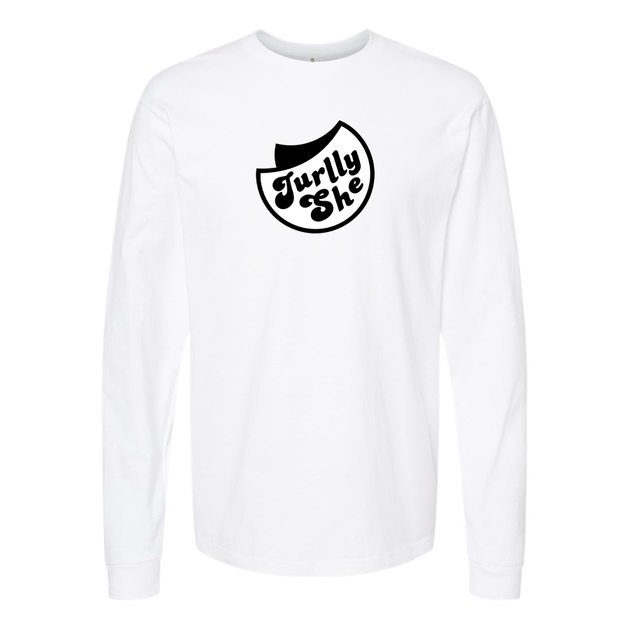 Men's Jurllyshe Logo Cotton Long Sleeve T-Shirt