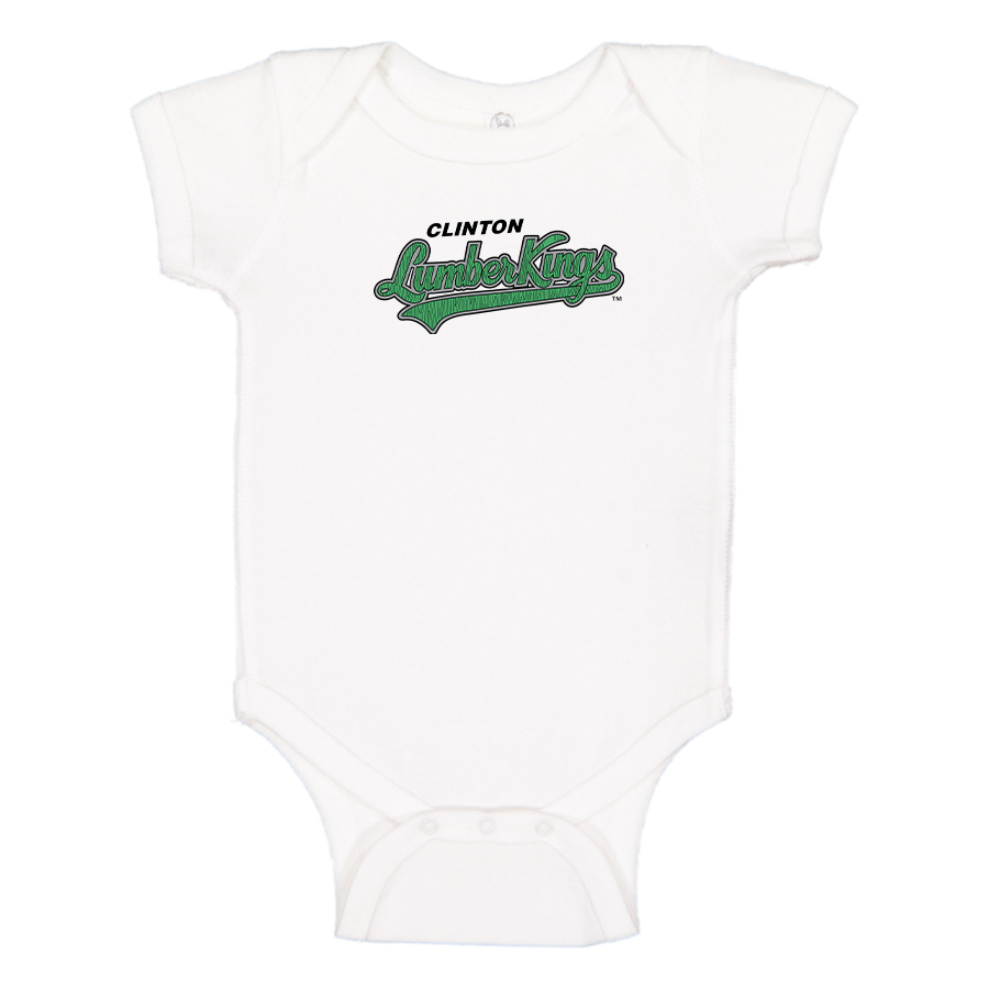 Clinton LumberKings   Logo Baby Onesie Romper