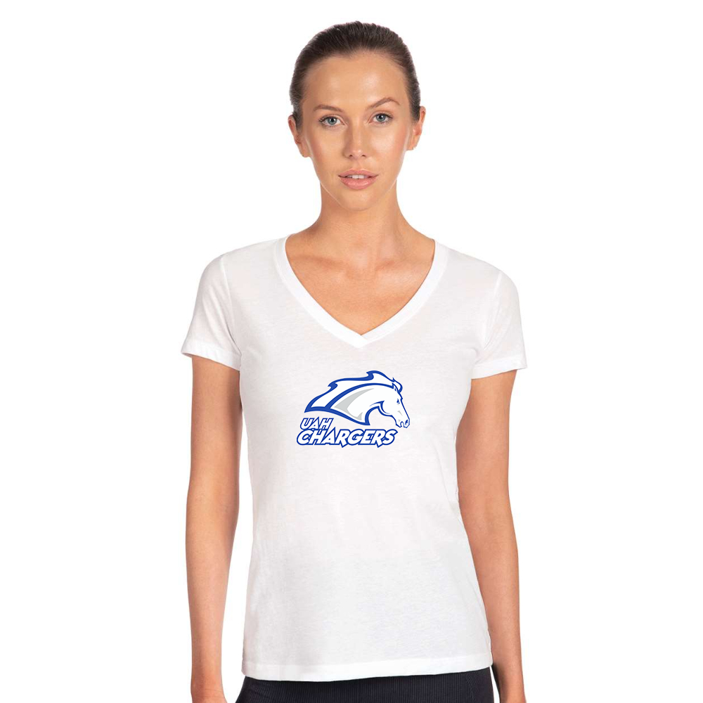 Women's Alabama Huntsville Chargers Next Level V-Neck T-Shirt