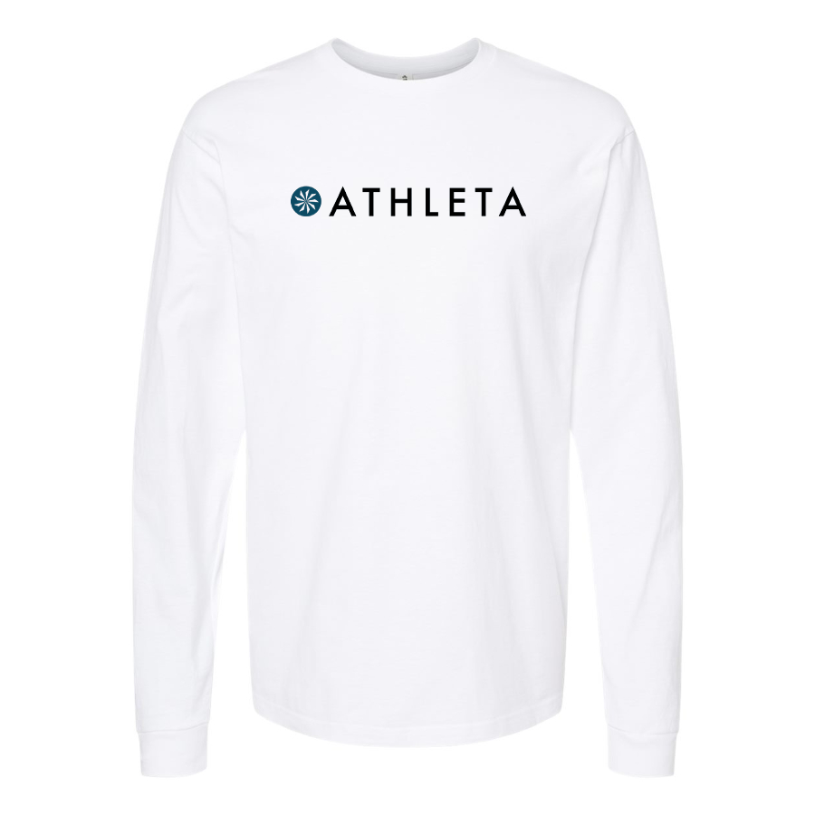 Men's Athleta Logo Cotton Long Sleeve T-Shirt