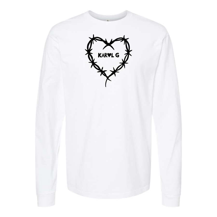 Men's KAROL G Logo Cotton Long Sleeve T-Shirt