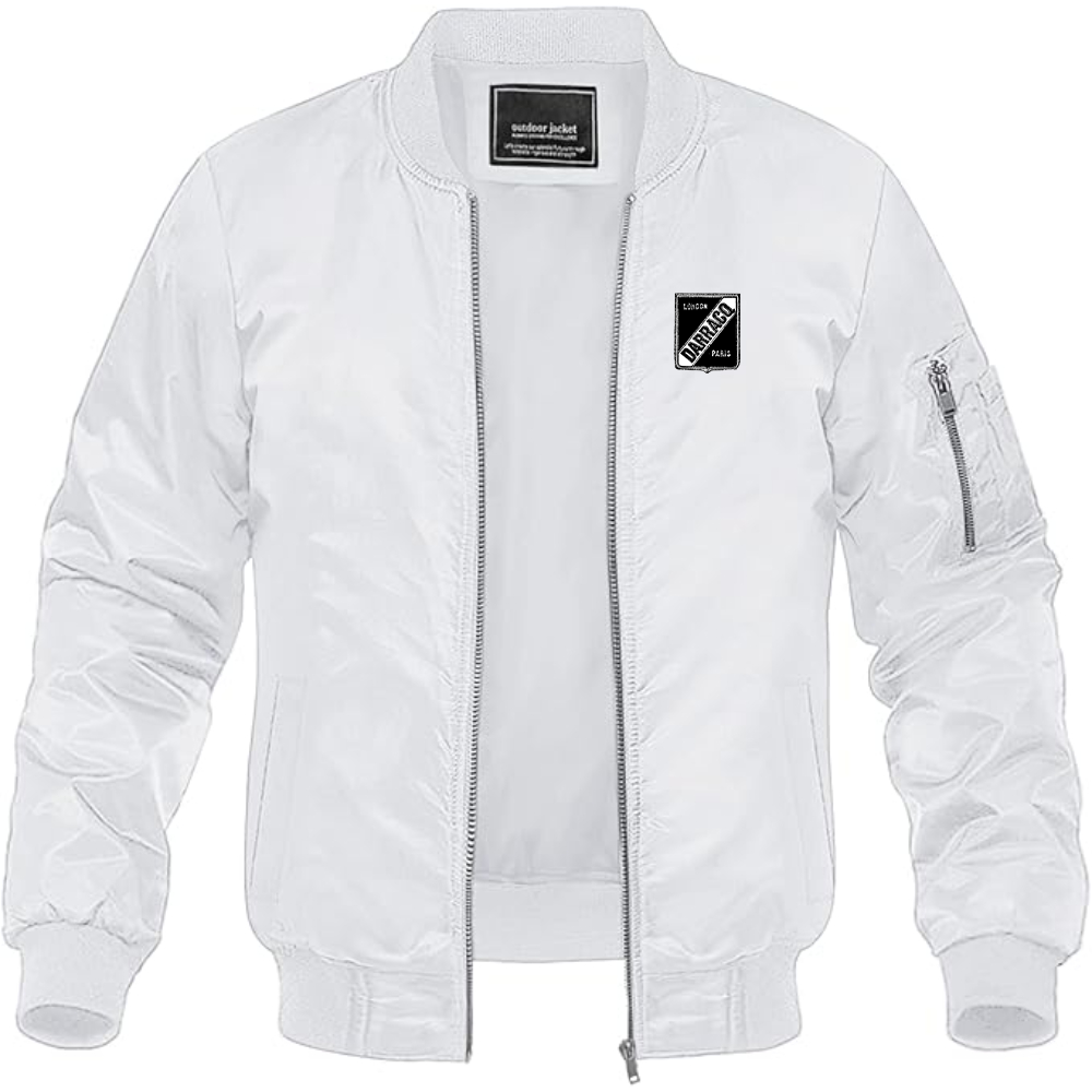 Men's Darracq Logo Lightweight Bomber Jacket Windbreaker Softshell Varsity Jacket Coat