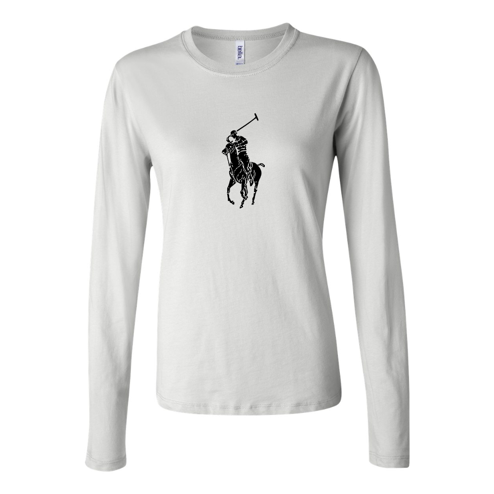 BELLA CANVAS Women’s Polo Ralph Lauren Jersey Long Sleeve Tee