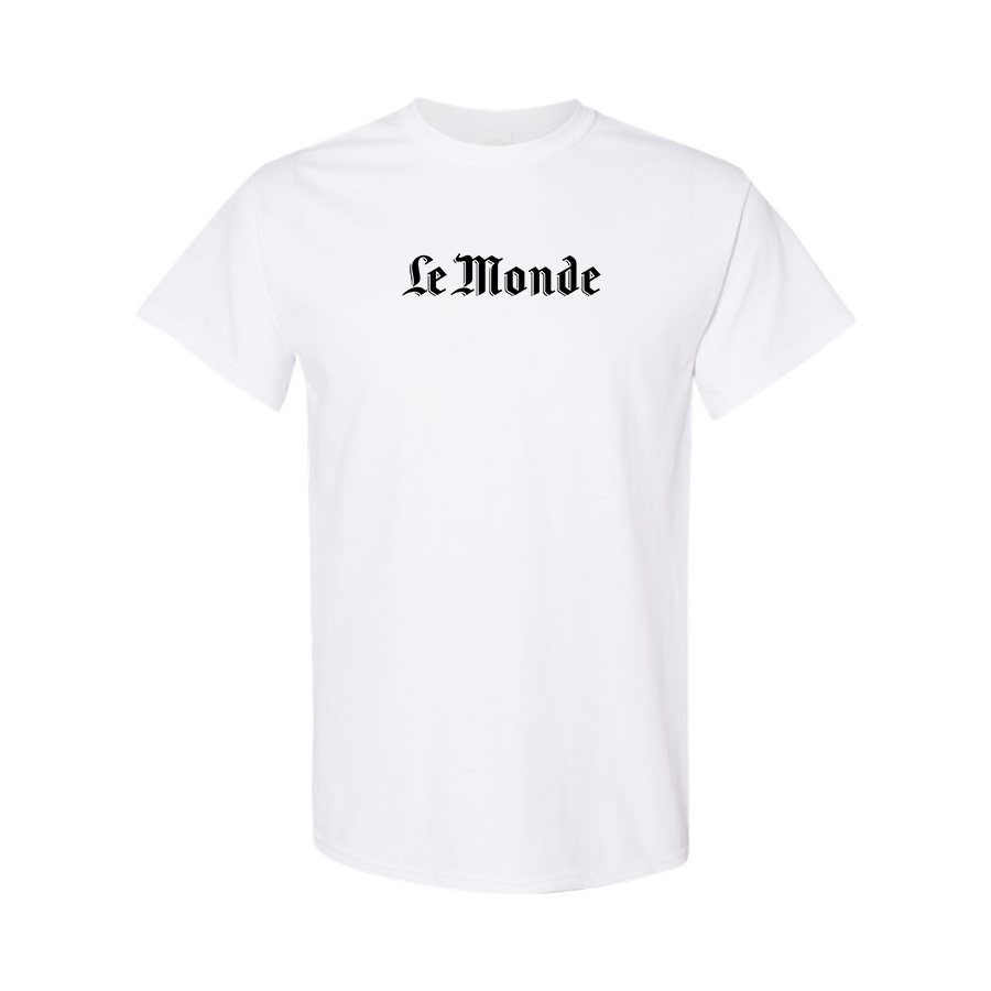 Men's Le Monde  Logo Cotton T-Shirt