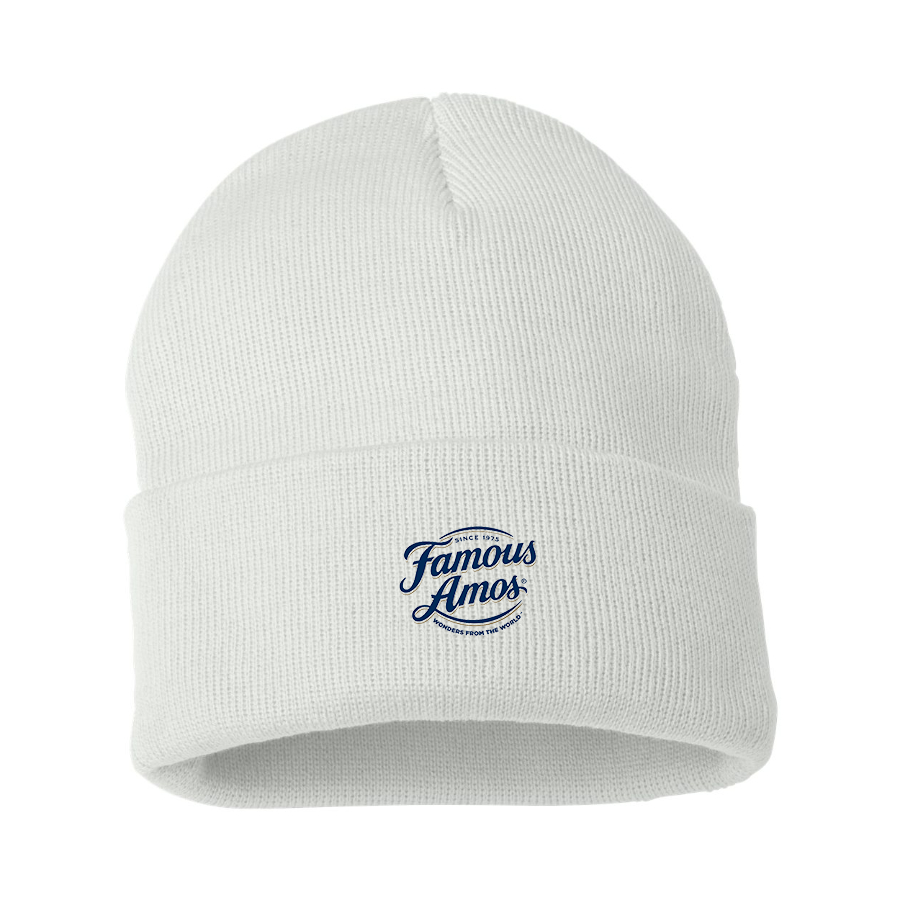 Famous Amos Logo Beanie Hat