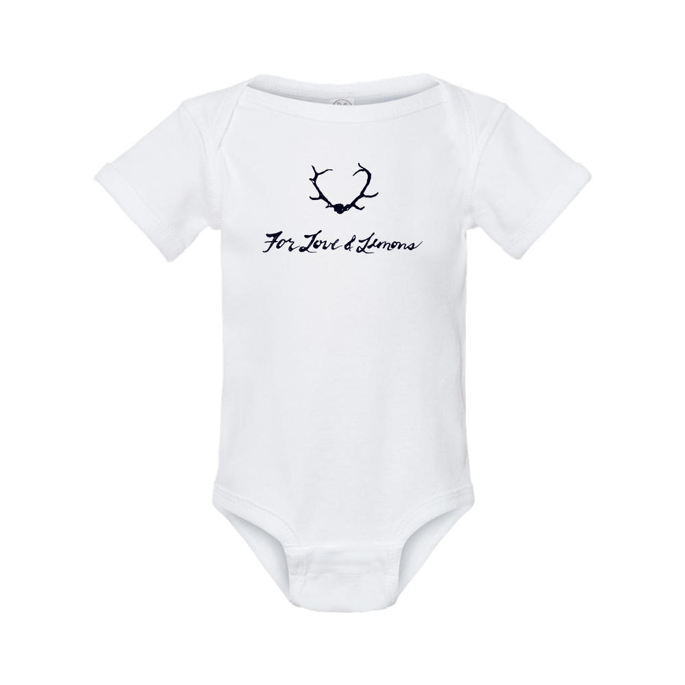 For Loves & Lemons Rabbit Skins Infant Baby Rib Bodysuit