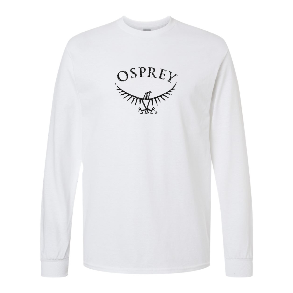 Men's Osprey Black  Gildan Heavy Cotton Long Sleeve T-Shirt