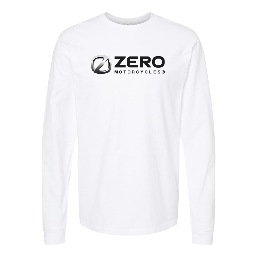 Men's Zero Motorcycles Logo Cotton Long Sleeve T-Shirt