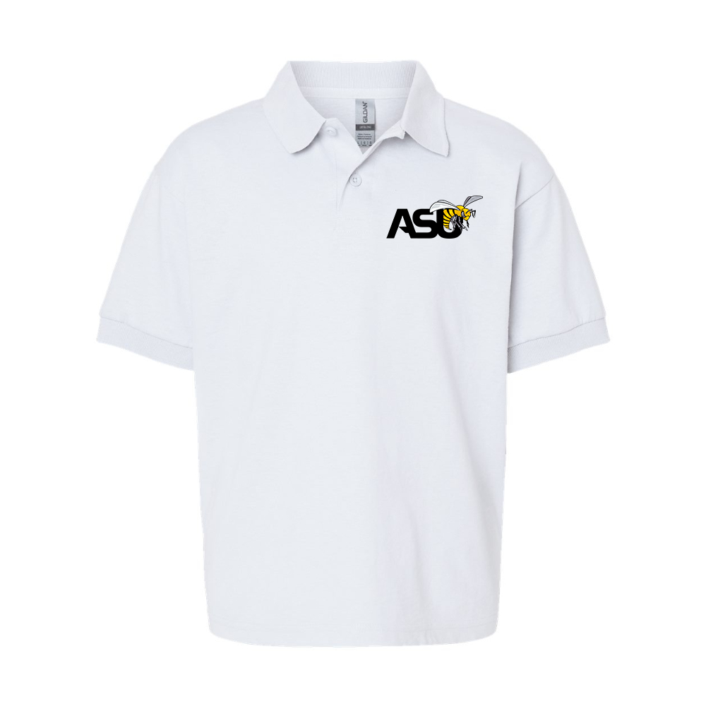 Youth Alabama State Hornets Gildan Dry Blend Jersey Polo
