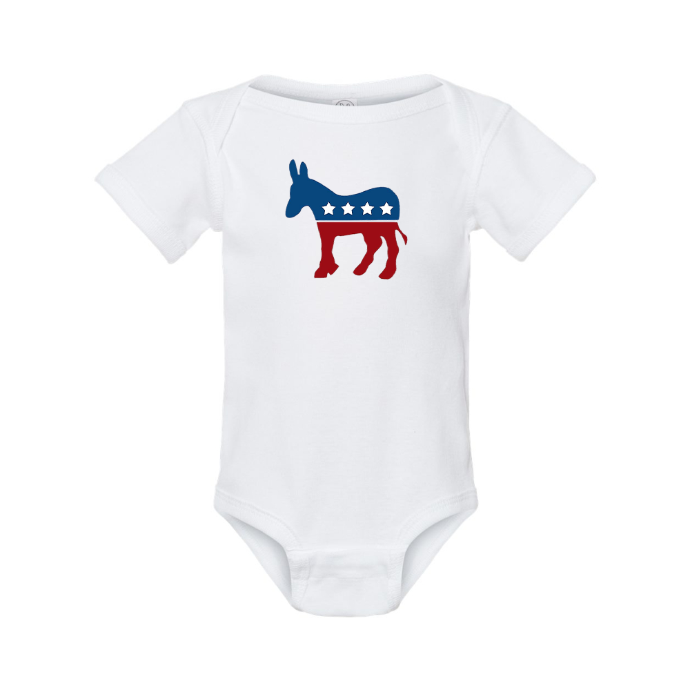 Democrat Election Symbol Rabbit Skins Infant Baby Rib Bodysuit