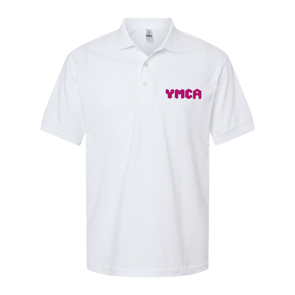 Men's YMCA Mauve Dry Blend Jersey Polo