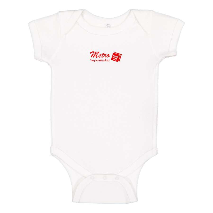 Metro Supermarket Logo  Baby Onesie Romper