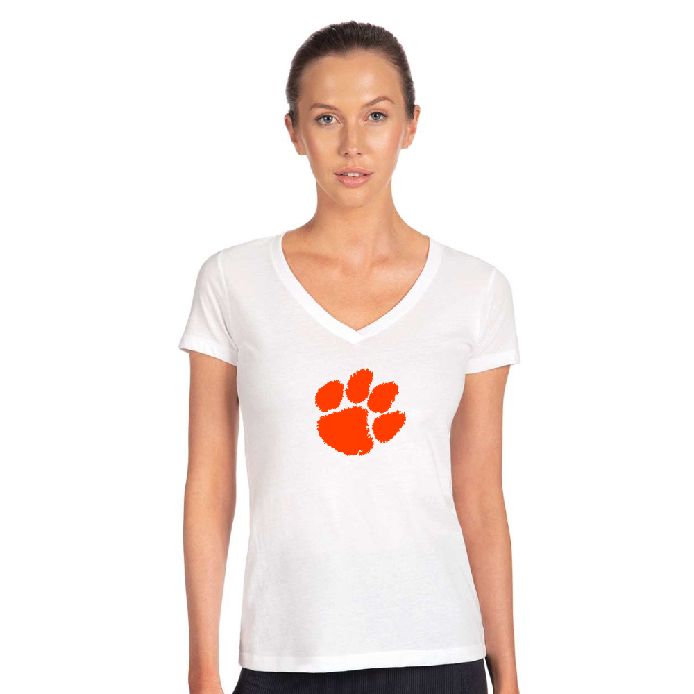 Women's Clemson Tigers Next Level V-Neck T-Shirt