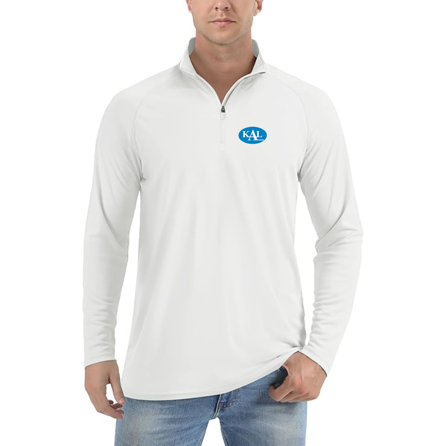 Men's Kerala Automobiles Limited Logo Lightweight Quarter-Zip Athletic Shirt Long Sleeve Performance Wear