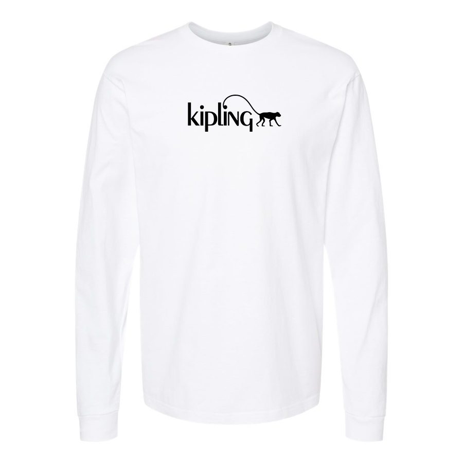 Men's Kipling Logo Cotton Long Sleeve T-Shirt