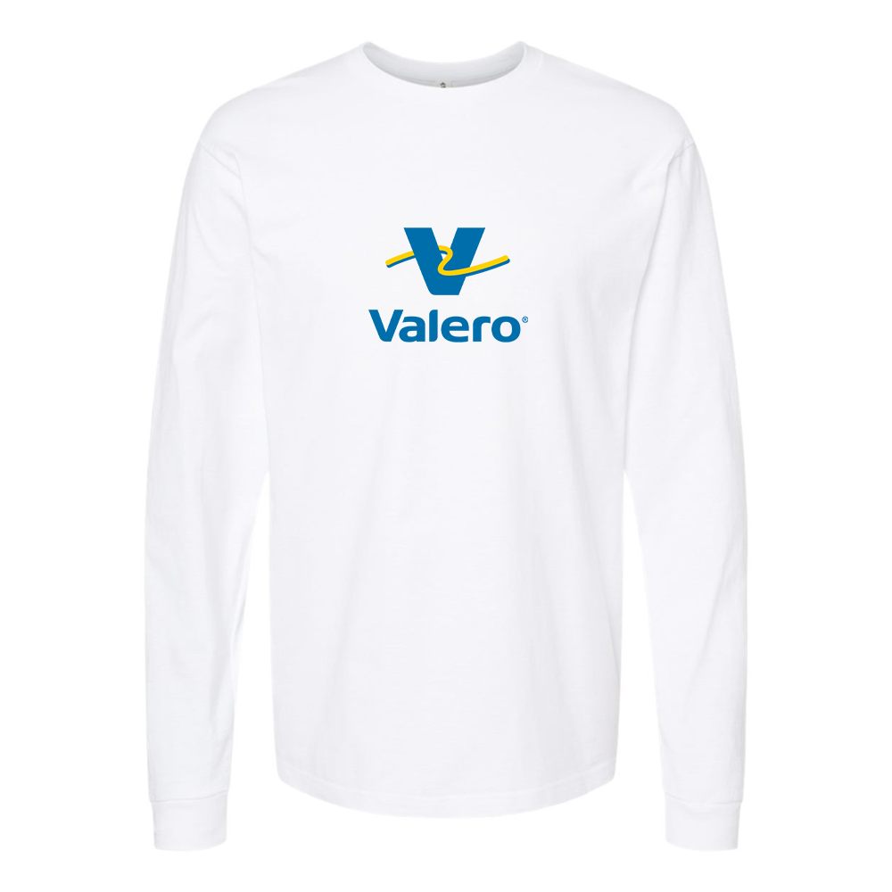 Men's Valero Gas Station Logo Cotton Long Sleeve T-Shirt