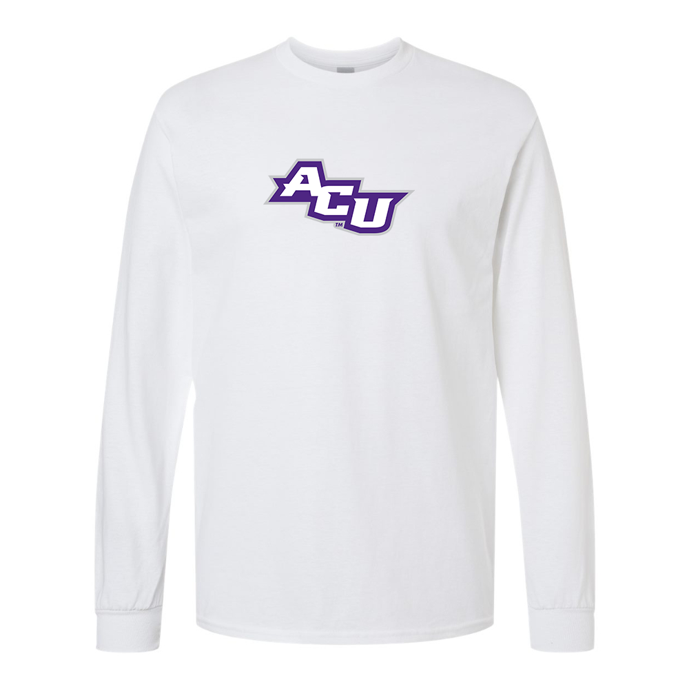 Men's Abilene Christian Wildcats   Gildan Heavy Cotton Long Sleeve T-Shirt