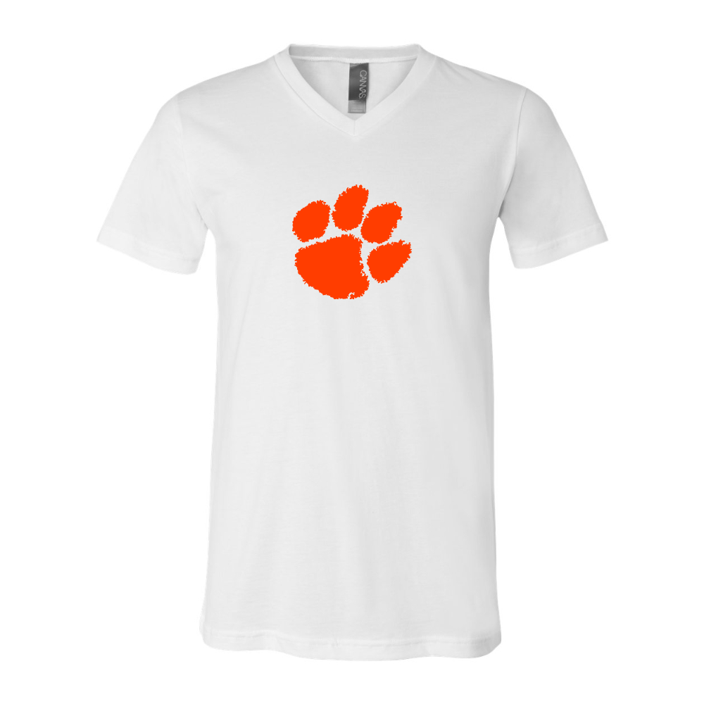 Clemson Tigers  BELLA  CANVAS - Jersey V-Neck T-Shirt