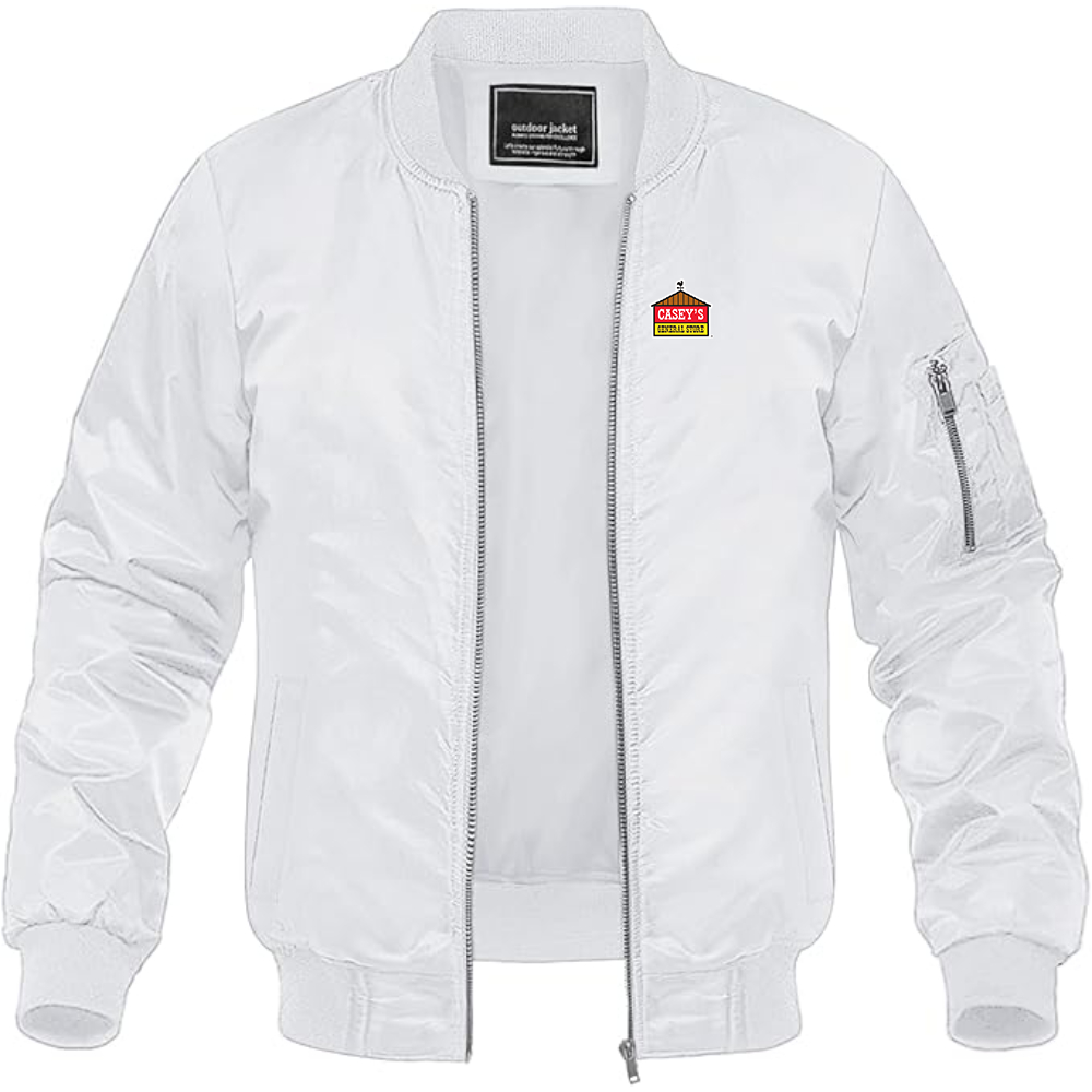 Men's Casey's General Store Lightweight Bomber Jacket Windbreaker Softshell Varsity Jacket Coat