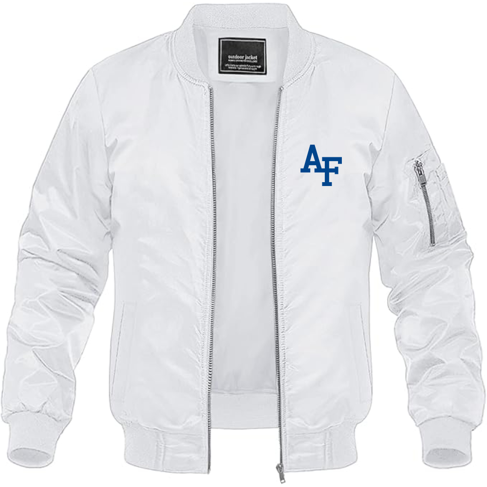 Men's Air Force Falcons  Lightweight Bomber Jacket Windbreaker Softshell Varsity Jacket Coat