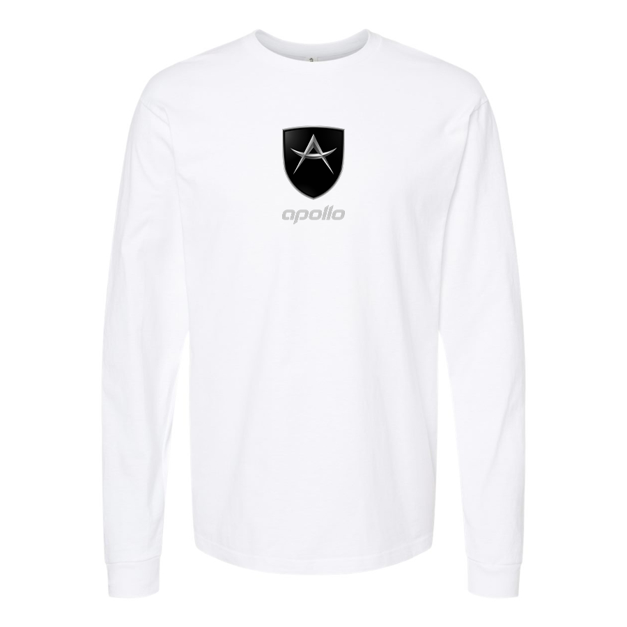 Men's Apollo Logo Cotton Long Sleeve T-Shirt