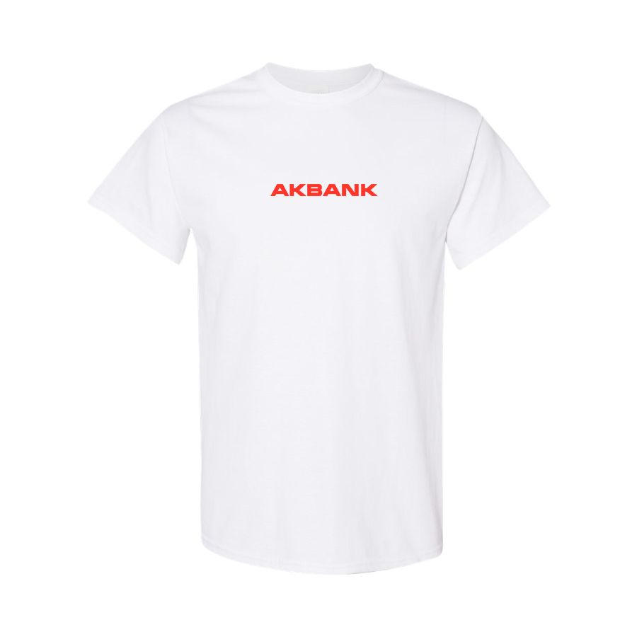 Men's Akbank Logo Cotton T-Shirt