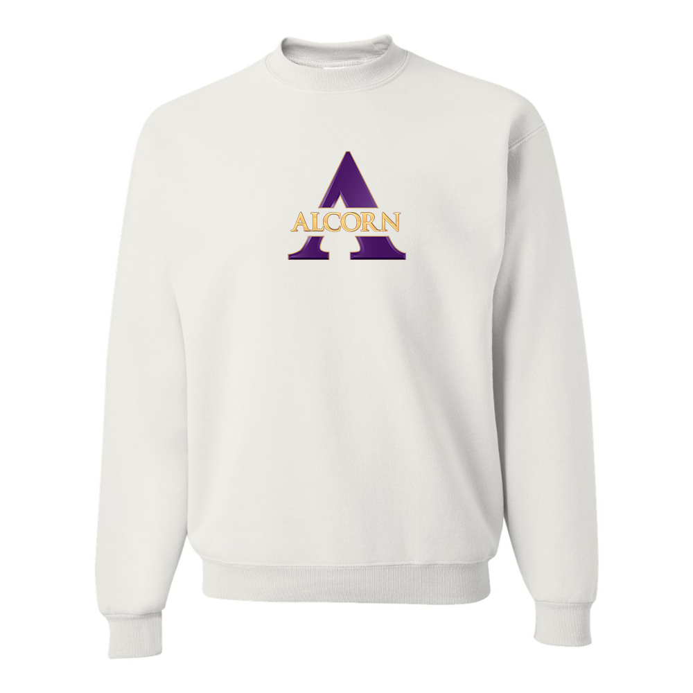 Men's Alcorn State Braves JERZEES NuBlend Crewneck Sweatshirt