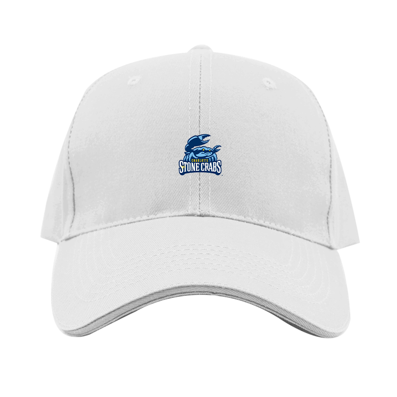 Charlotte Stone Crabs Logo  Dad Baseball Cap Hat