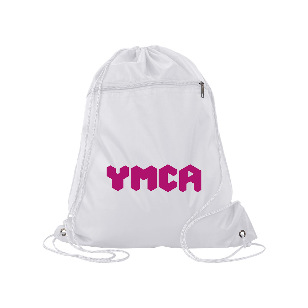 YMCA Mauve Q-Tees - Polyester Cinchpack